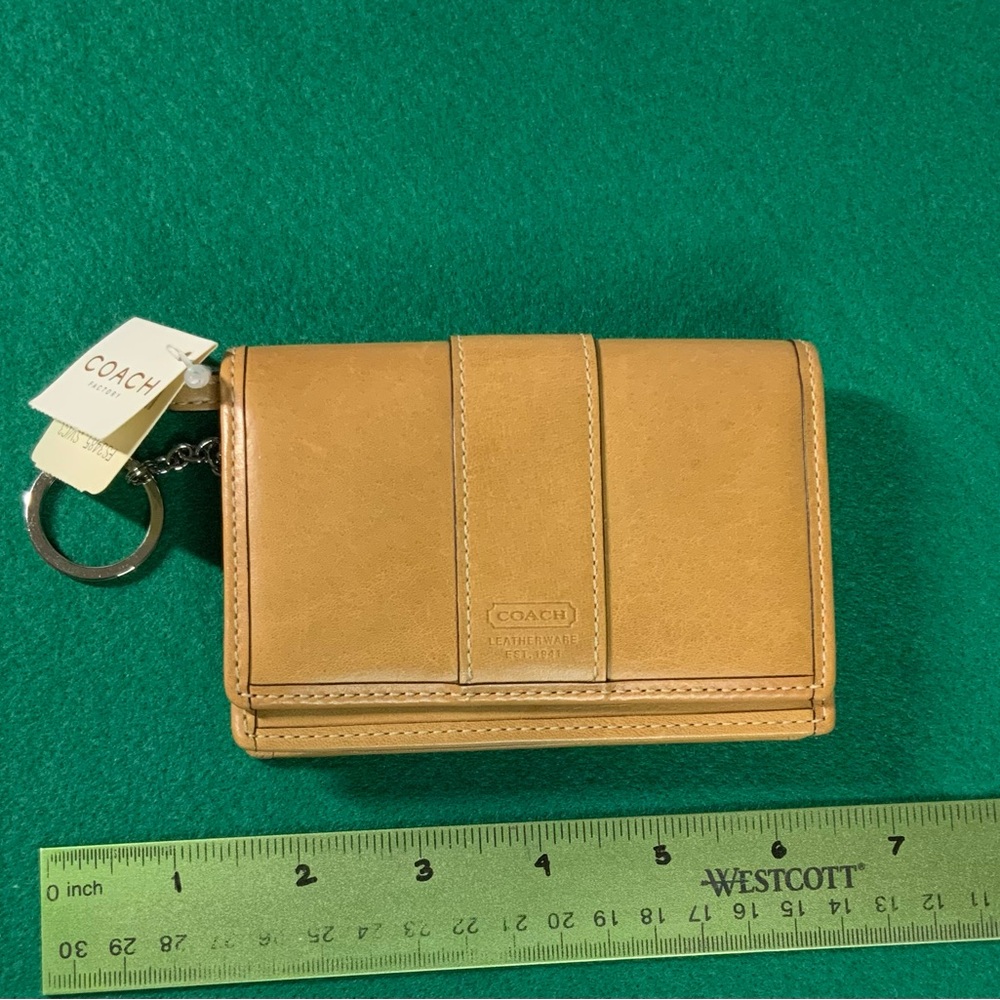 NEW Coach Tan Leather Wallet